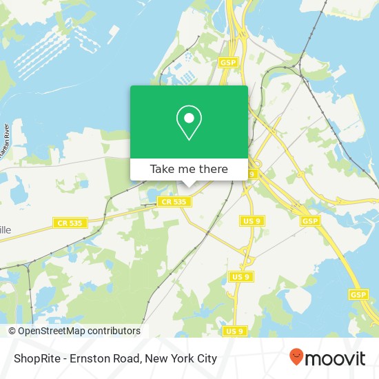 Mapa de ShopRite - Ernston Road