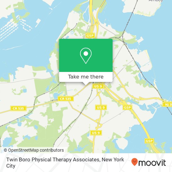 Twin Boro Physical Therapy Associates map