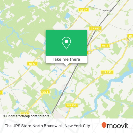 Mapa de The UPS Store-North Brunswick