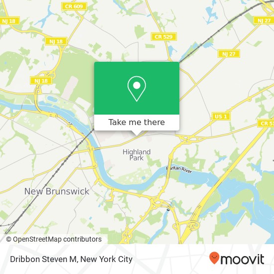 Dribbon Steven M map