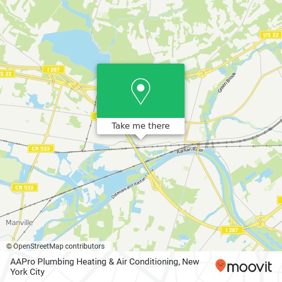 AAPro Plumbing Heating & Air Conditioning map