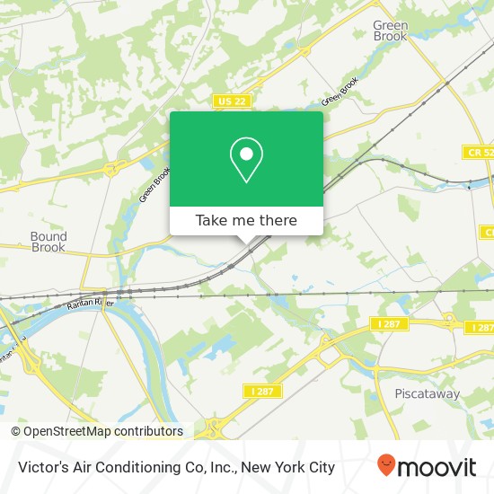 Mapa de Victor's Air Conditioning Co, Inc.
