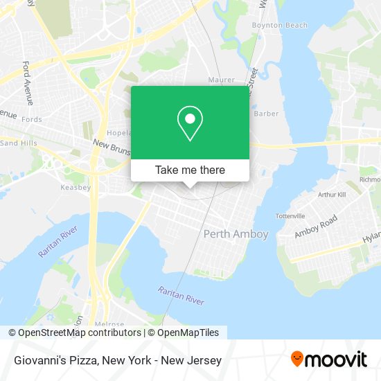 Giovanni's Pizza map