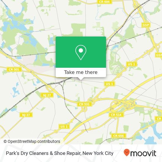 Park's Dry Cleaners & Shoe Repair map