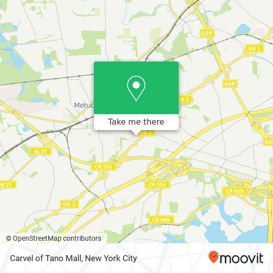 Carvel of Tano Mall map