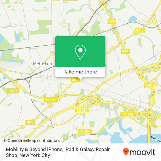 Mapa de Mobility & Beyond iPhone, iPad & Galaxy Repair Shop