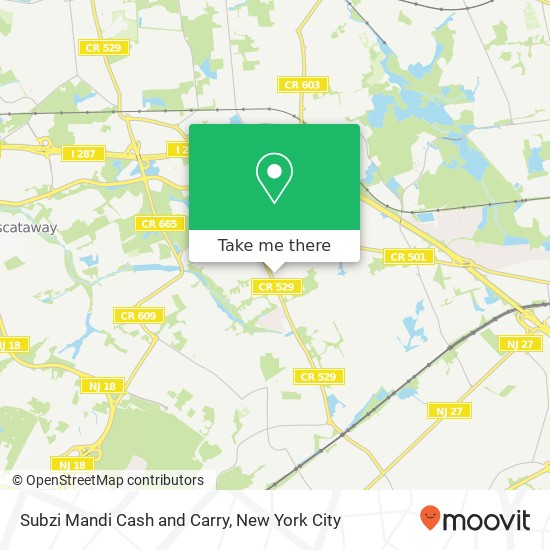 Mapa de Subzi Mandi Cash and Carry