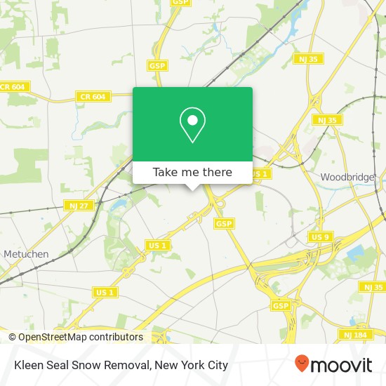 Kleen Seal Snow Removal map