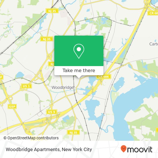 Woodbridge Apartments map