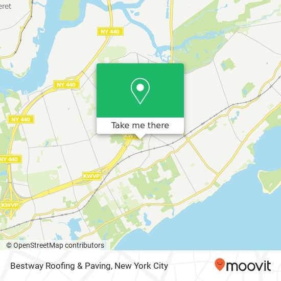 Bestway Roofing & Paving map