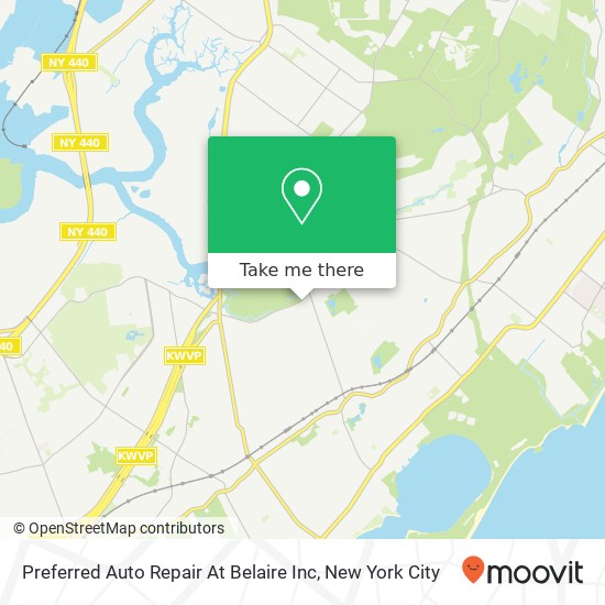 Mapa de Preferred Auto Repair At Belaire Inc