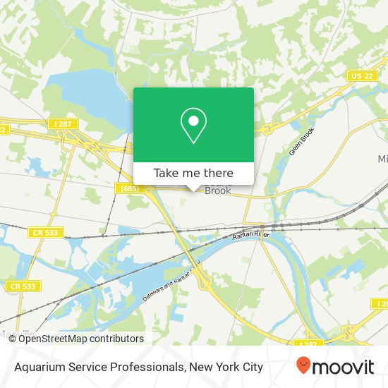 Aquarium Service Professionals map