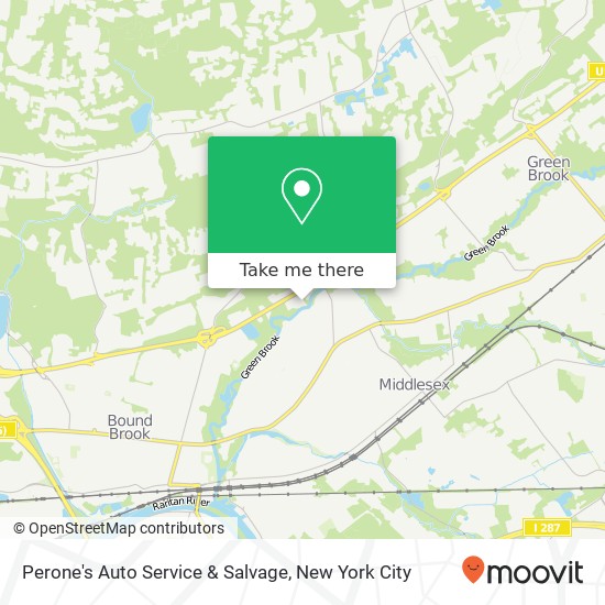 Perone's Auto Service & Salvage map