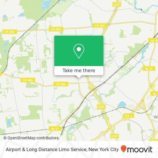Airport & Long Distance Limo Service map