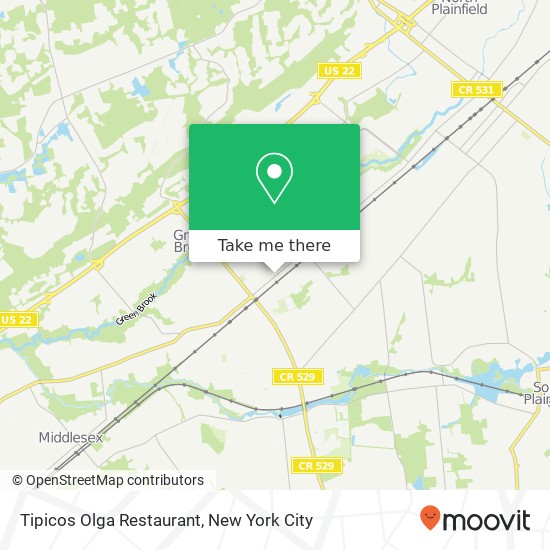 Tipicos Olga Restaurant map