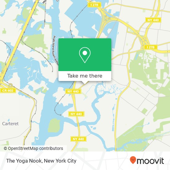 The Yoga Nook map