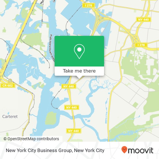 New York City Business Group map