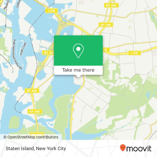 Mapa de Staten Island