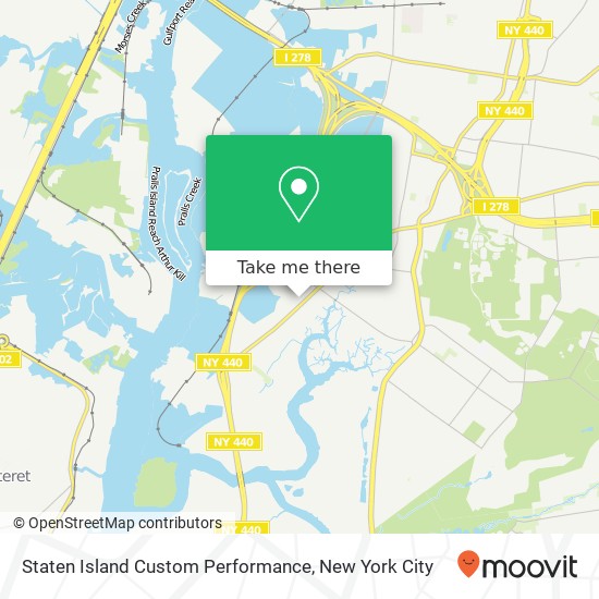Mapa de Staten Island Custom Performance