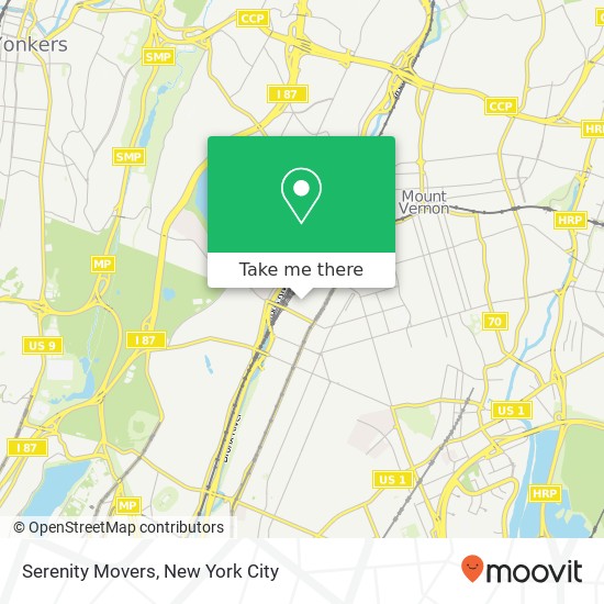 Serenity Movers map