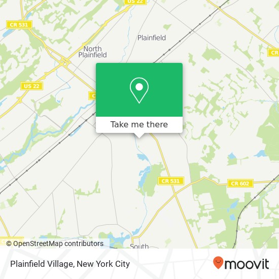 Mapa de Plainfield Village
