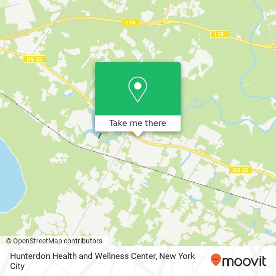 Mapa de Hunterdon Health and Wellness Center