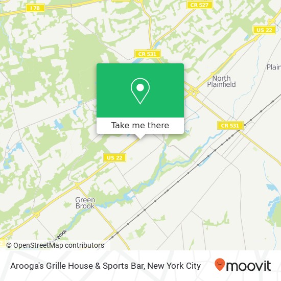Mapa de Arooga's Grille House & Sports Bar
