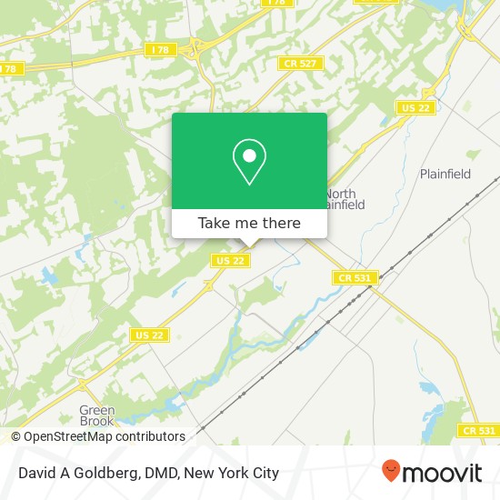 Mapa de David A Goldberg, DMD