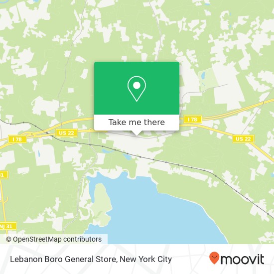 Mapa de Lebanon Boro General Store