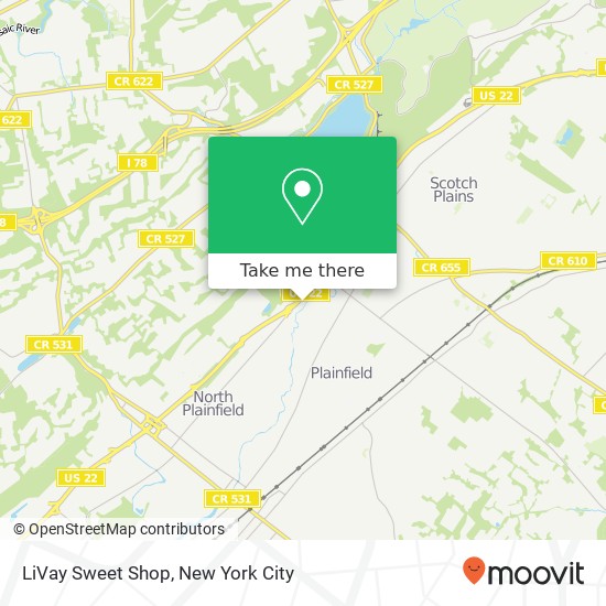 LiVay Sweet Shop map