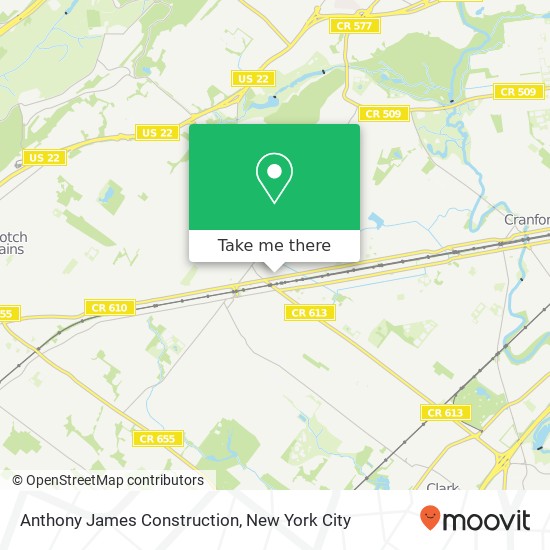 Anthony James Construction map