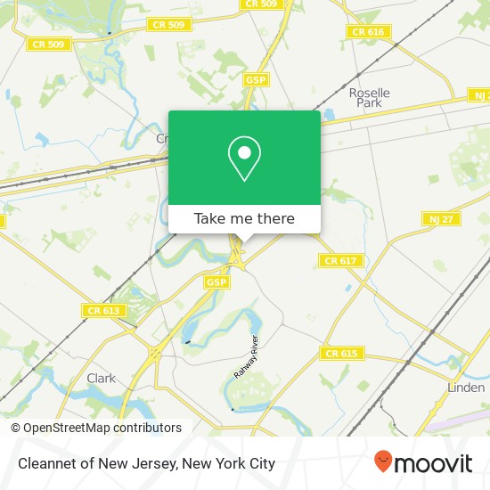 Cleannet of New Jersey map