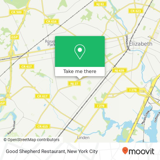 Mapa de Good Shepherd Restaurant