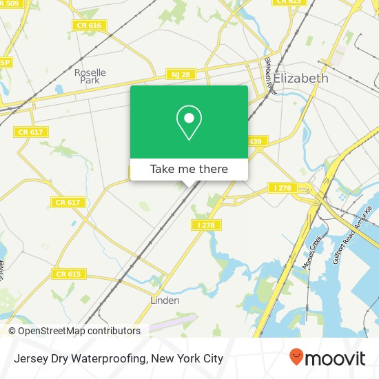 Jersey Dry Waterproofing map