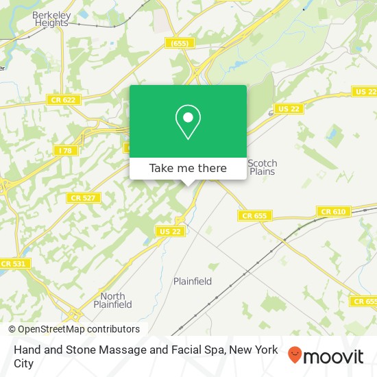 Hand and Stone Massage and Facial Spa map