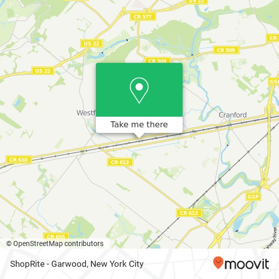 Mapa de ShopRite - Garwood