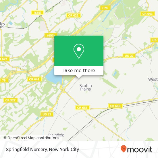 Mapa de Springfield Nursery