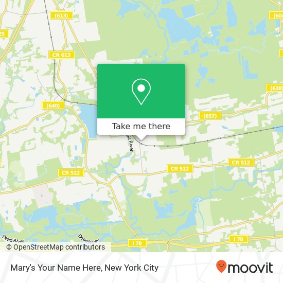 Mary's Your Name Here map