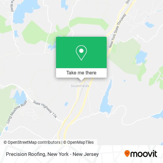 Precision Roofing map