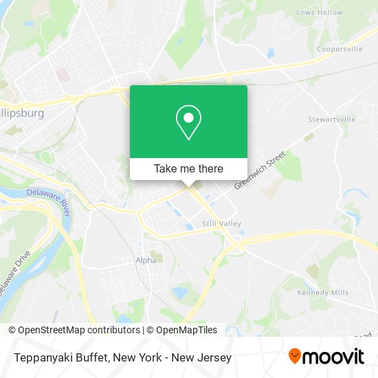 Mapa de Teppanyaki Buffet