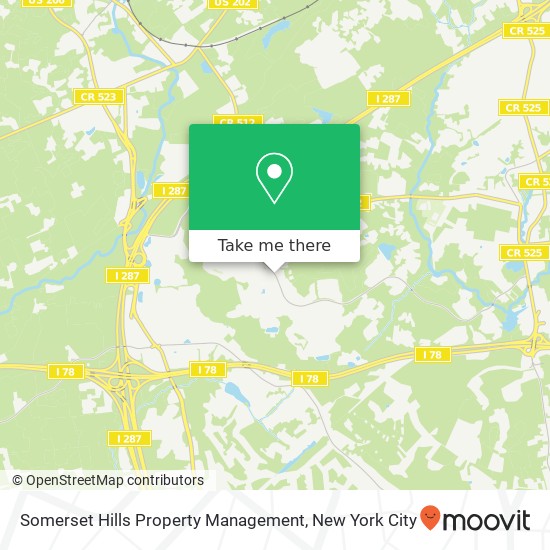 Mapa de Somerset Hills Property Management