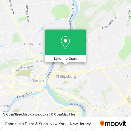 Mapa de Gabrielle s Pizza & Subs