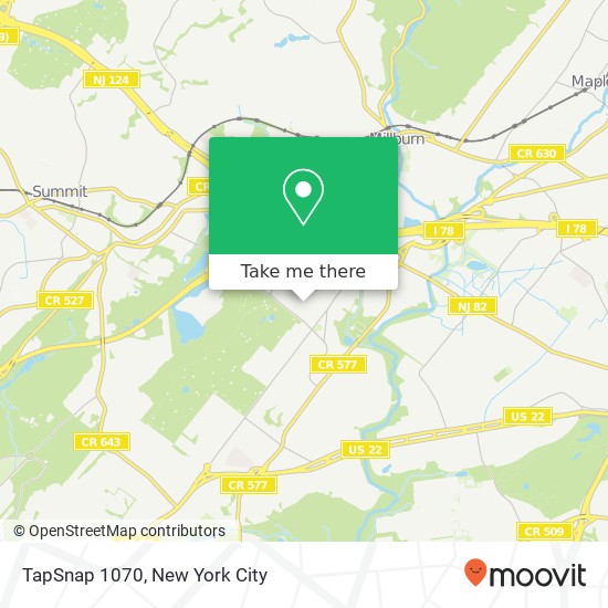 TapSnap 1070 map