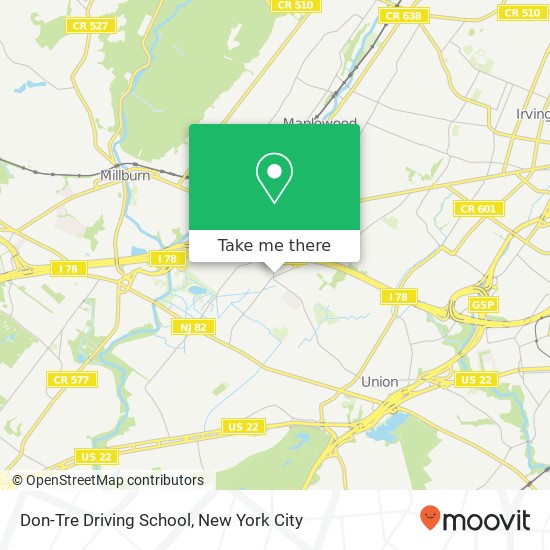 Don-Tre Driving School map