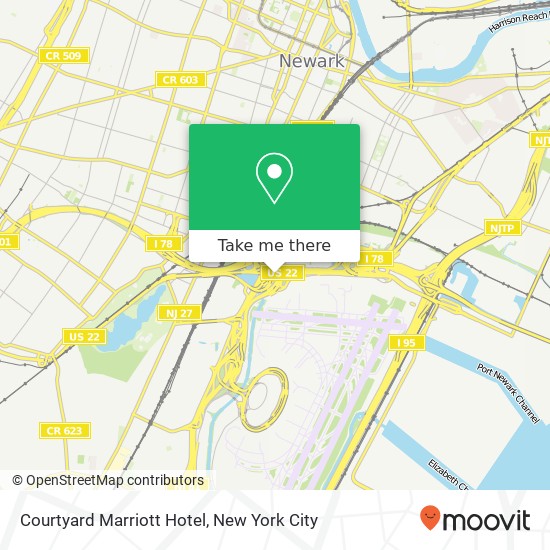 Mapa de Courtyard Marriott Hotel