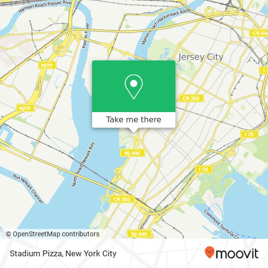 Mapa de Stadium Pizza