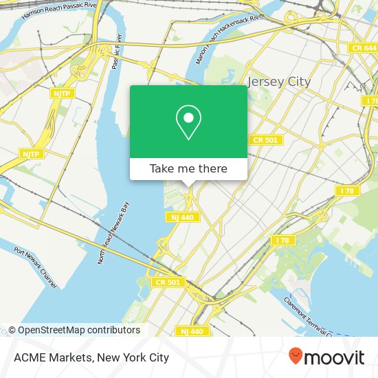 Mapa de ACME Markets