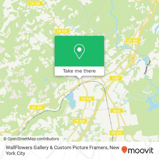 Mapa de WallFlowers Gallery & Custom Picture Framers