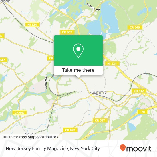 New Jersey Family Magazine map