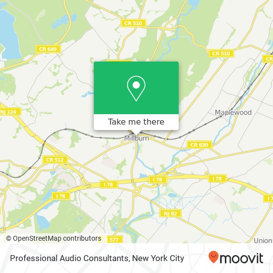 Professional Audio Consultants map